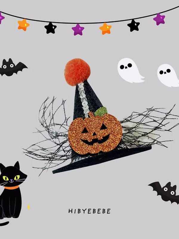 Halloween Pumpkin hairpin