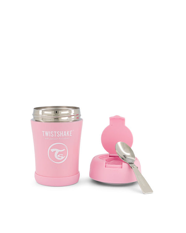 Pastel Pink Insulated Food container